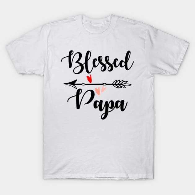 Blessed Papa T-Shirt by Diannas